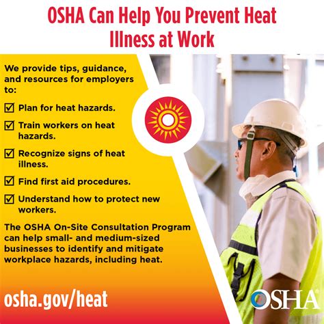 osha rules for heat in a workplace